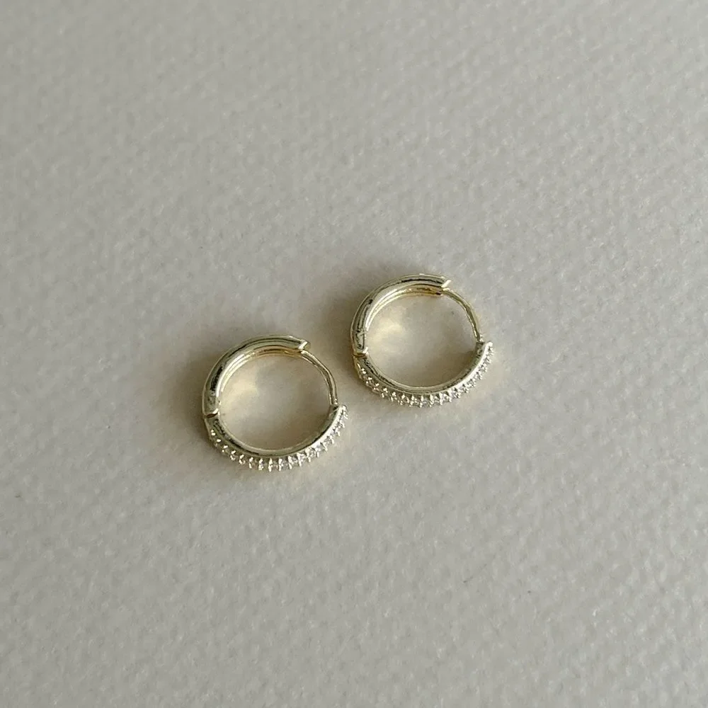 Gold Hoop Earrings M1356